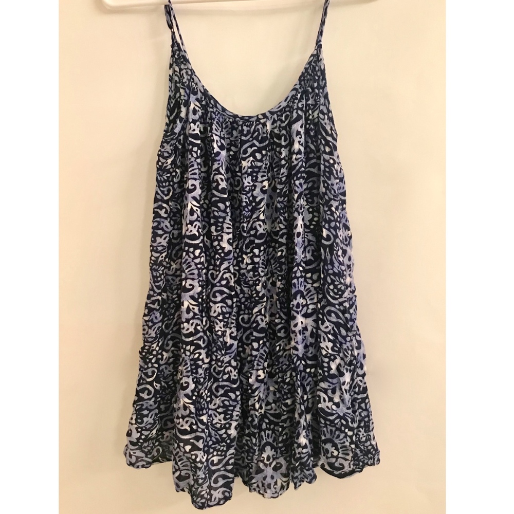 Cute blue flowy mini dress
